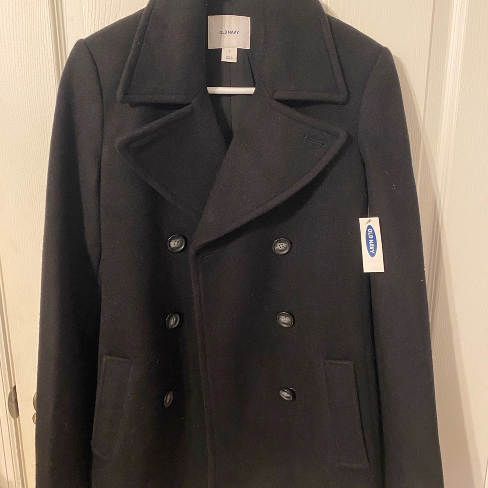Old Navy Women's Black Peacoat